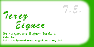 terez eigner business card